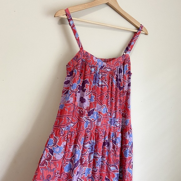 Knox Rose Pink and Purple Ruched Maxi Sundress - Picture 4 of 8